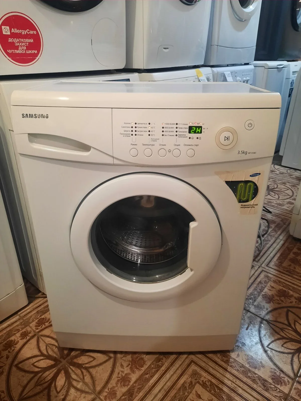 Samsung WF-S1061 — 3,5 кг — реальне фото